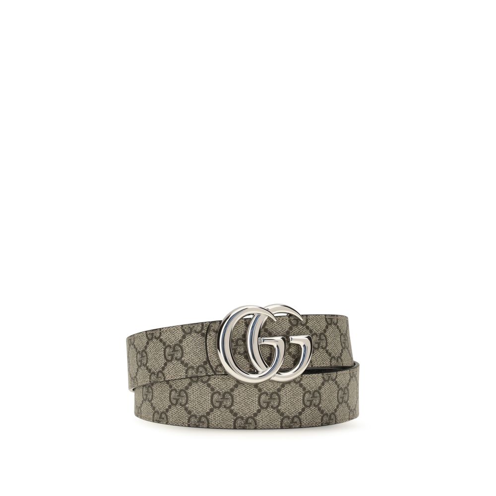 Gucci Beige Calf Leather Bos Taurus Regular Belt