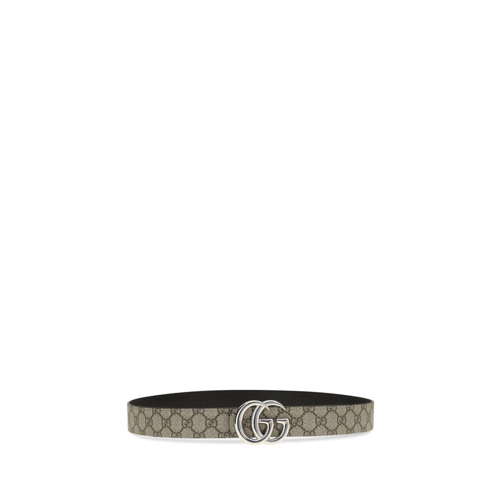 Gucci Beige Calf Leather Bos Taurus Regular Belt
