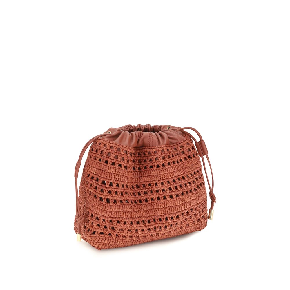 Chloé Multicolor Raffia Shoulder Bag
