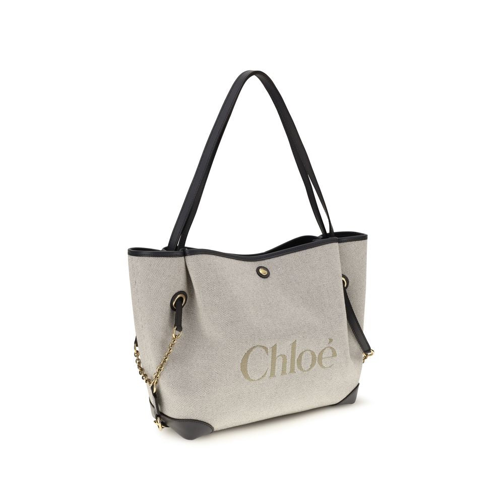 Chloé Gray Cotton Shoulder Bag