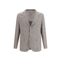 Brunello Cucinelli Beige Linen Full-Length Jacket