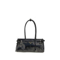 Prada Black Calf Leather Bos Taurus Handbag