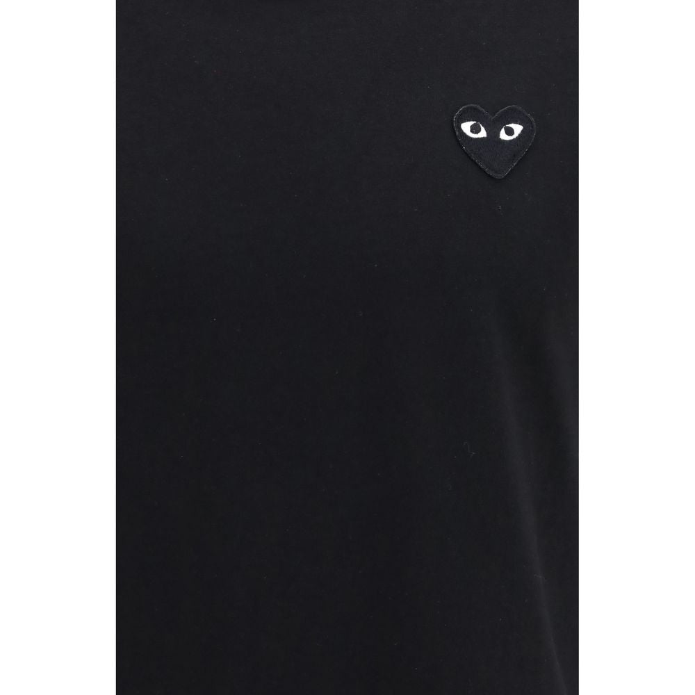 Comme Des Garçons Play Black Cotton T-Shirt