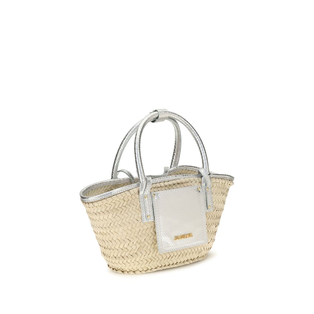 Jacquemus Beige Raffia Handbag