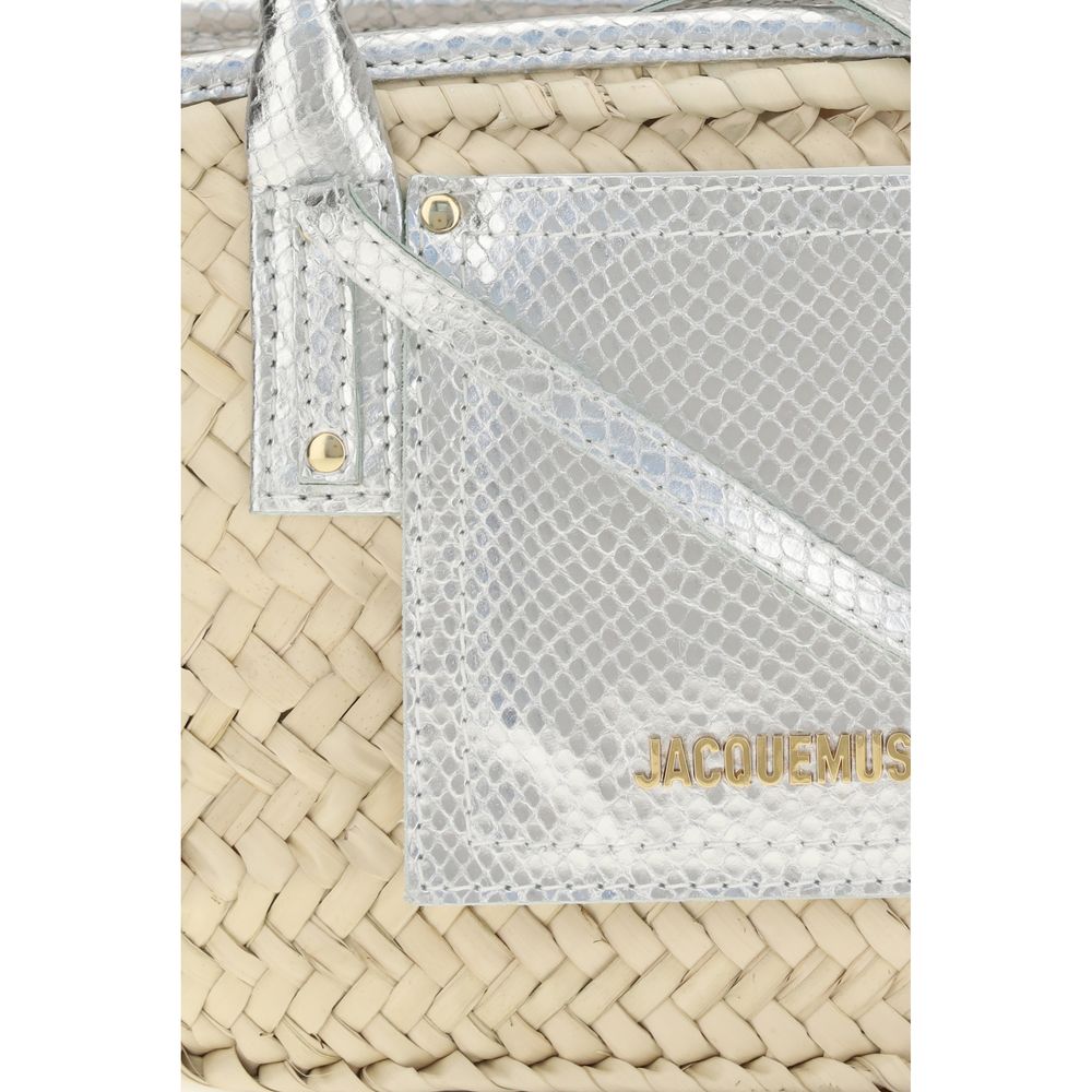 Jacquemus Beige Raffia Handbag