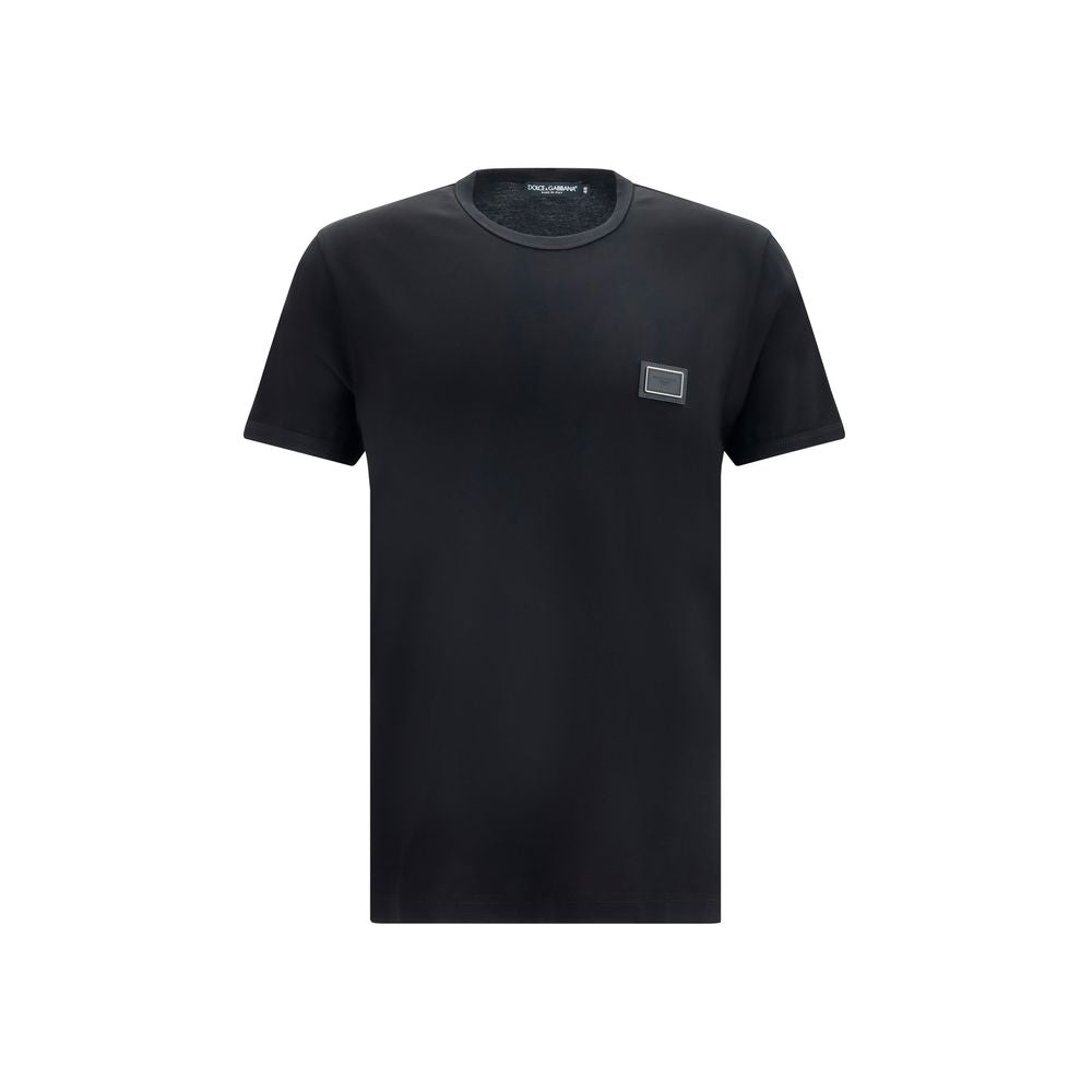 Dolce & Gabbana Black Cotton T-Shirt