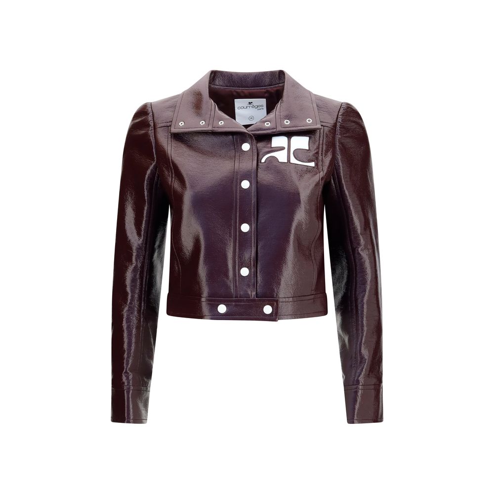 Courrèges Bordeaux Cotton Jacket
