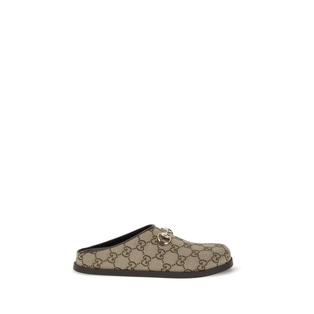 Gucci Beige Rubber Mules