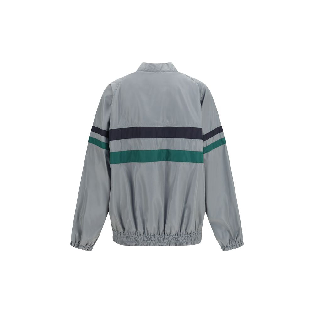 Miu Miu Gray Polyester Shell Jacket