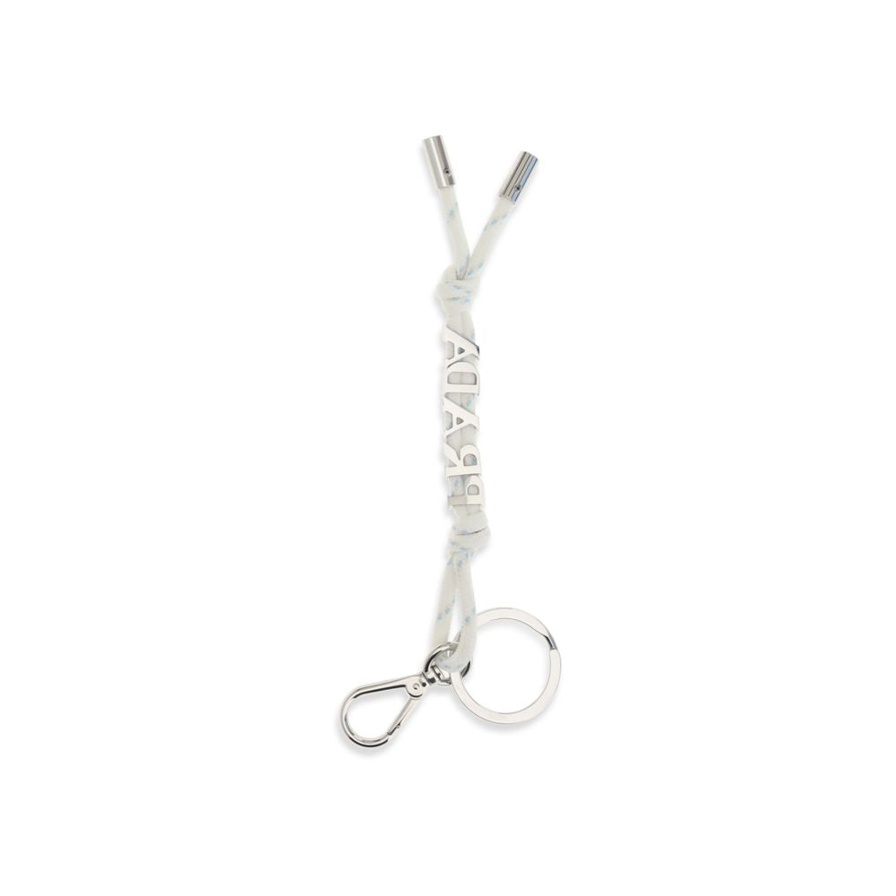 Prada White Recycled Polyamide Keychain
