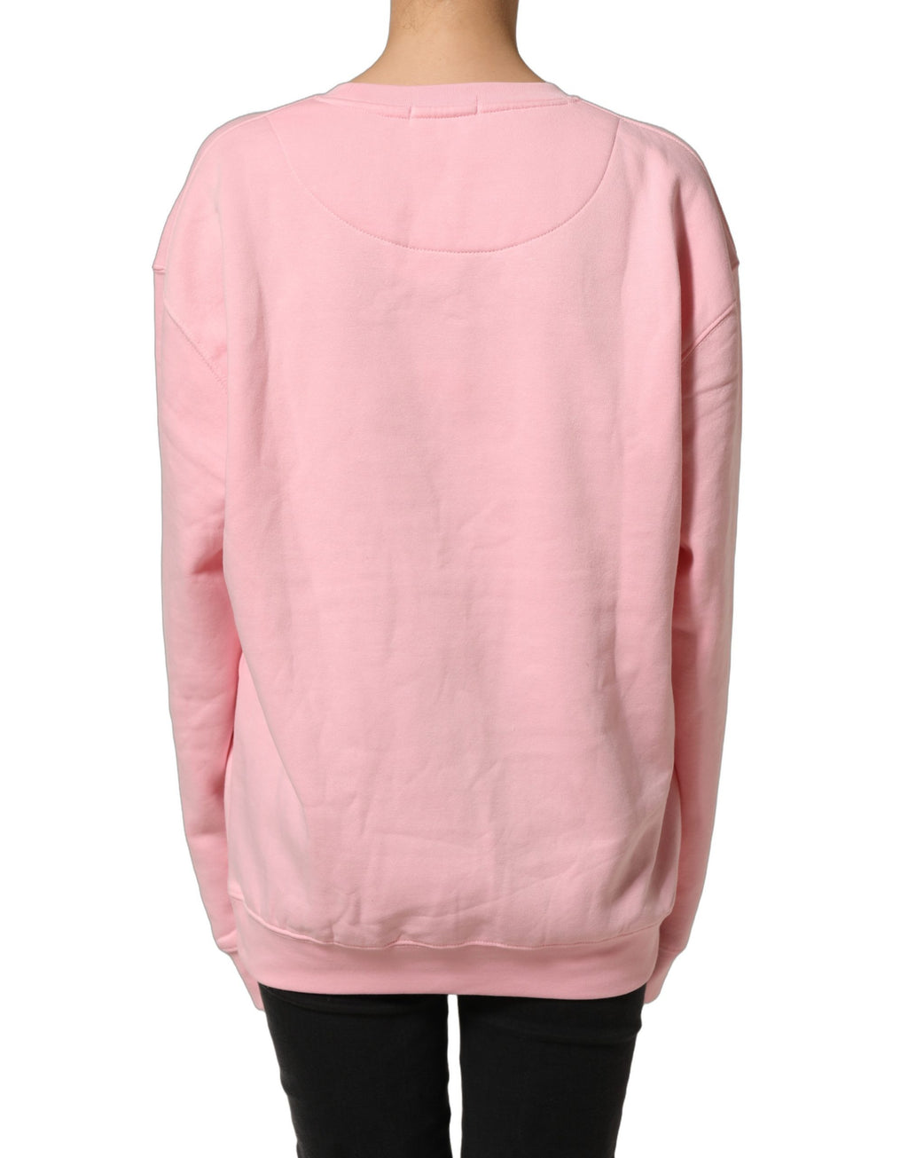 Philippe Model Pink Cotton Logo Long Sleeves Pullover Sweater