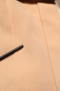 CO|TE Dark Green Beige Polyester Overcoat Women Blazer Jacket