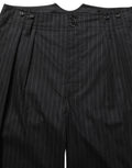 Dolce & Gabbana Black Pinstripe Wool Men Dress Trouser Pants