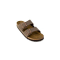 Birkenstock Brown Leather Flat Sandals
