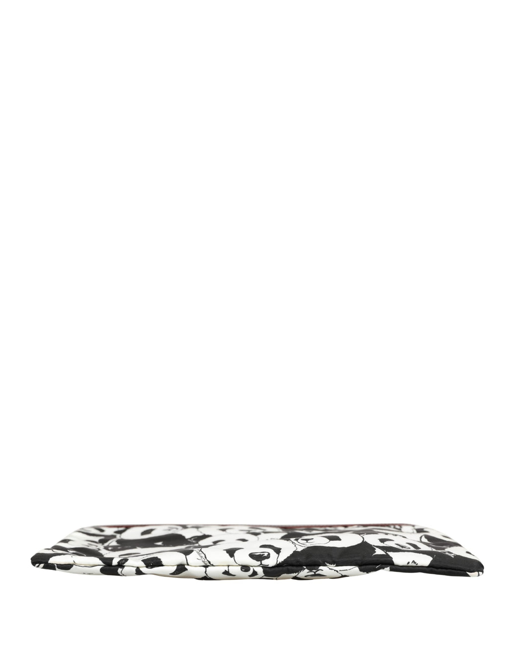 Dolce & Gabbana Black White Panda Print Nylon Clutch Men Pouch Borse Bag