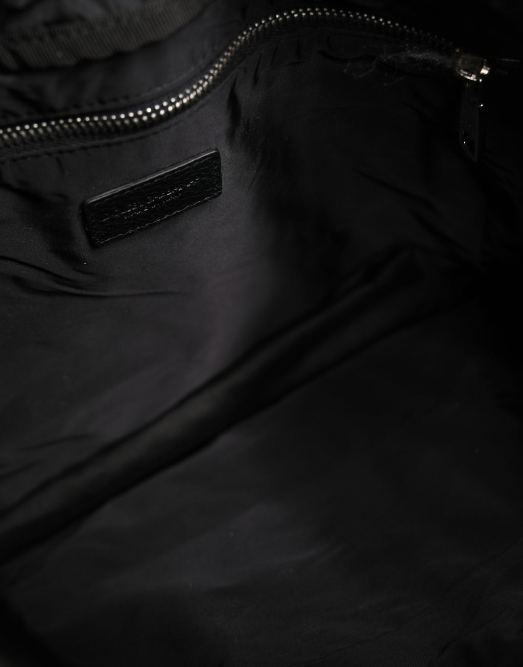 Dolce & Gabbana Black White Striped Polyester Drawstring Backpack Men Bag