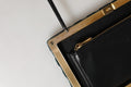 Dolce & Gabbana Black Velvet Gold Frame Clutch Evening Clutch Purse Bag