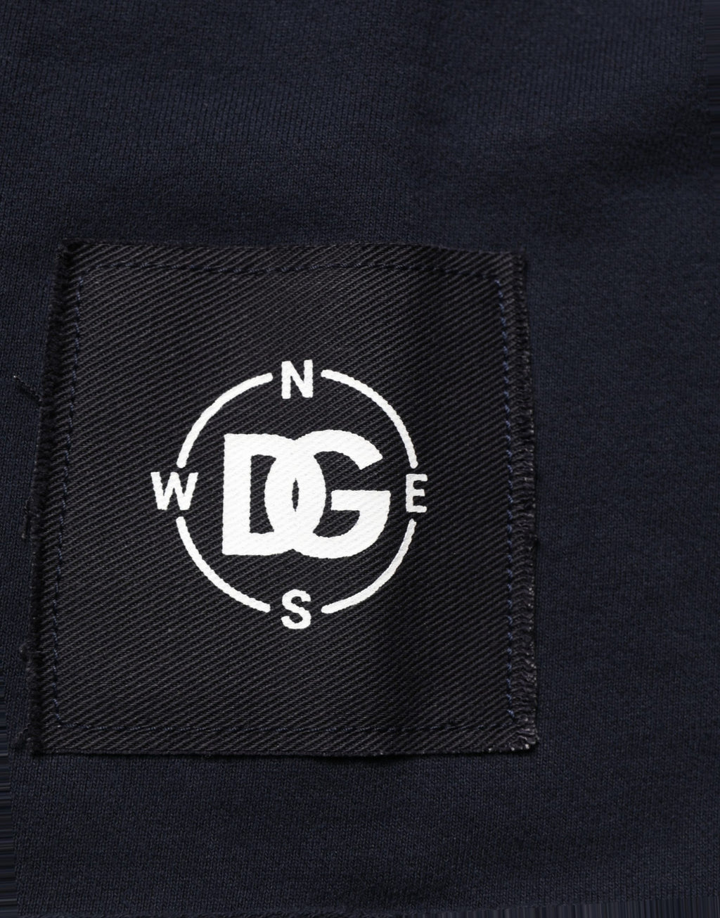 Dolce & Gabbana Dark Blue Logo Cotton Sweatshirt Sweater