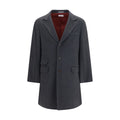 Brunello Cucinelli Gray Cashmere Coat