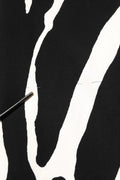 Dolce & Gabbana Black White Zebra Print Viscose Mini Dress