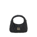 Miu Miu Black Calf Leather Bos Taurus Shoulder Bag