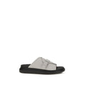 Alexander McQueen Gray Polyurethane Platform Sandals