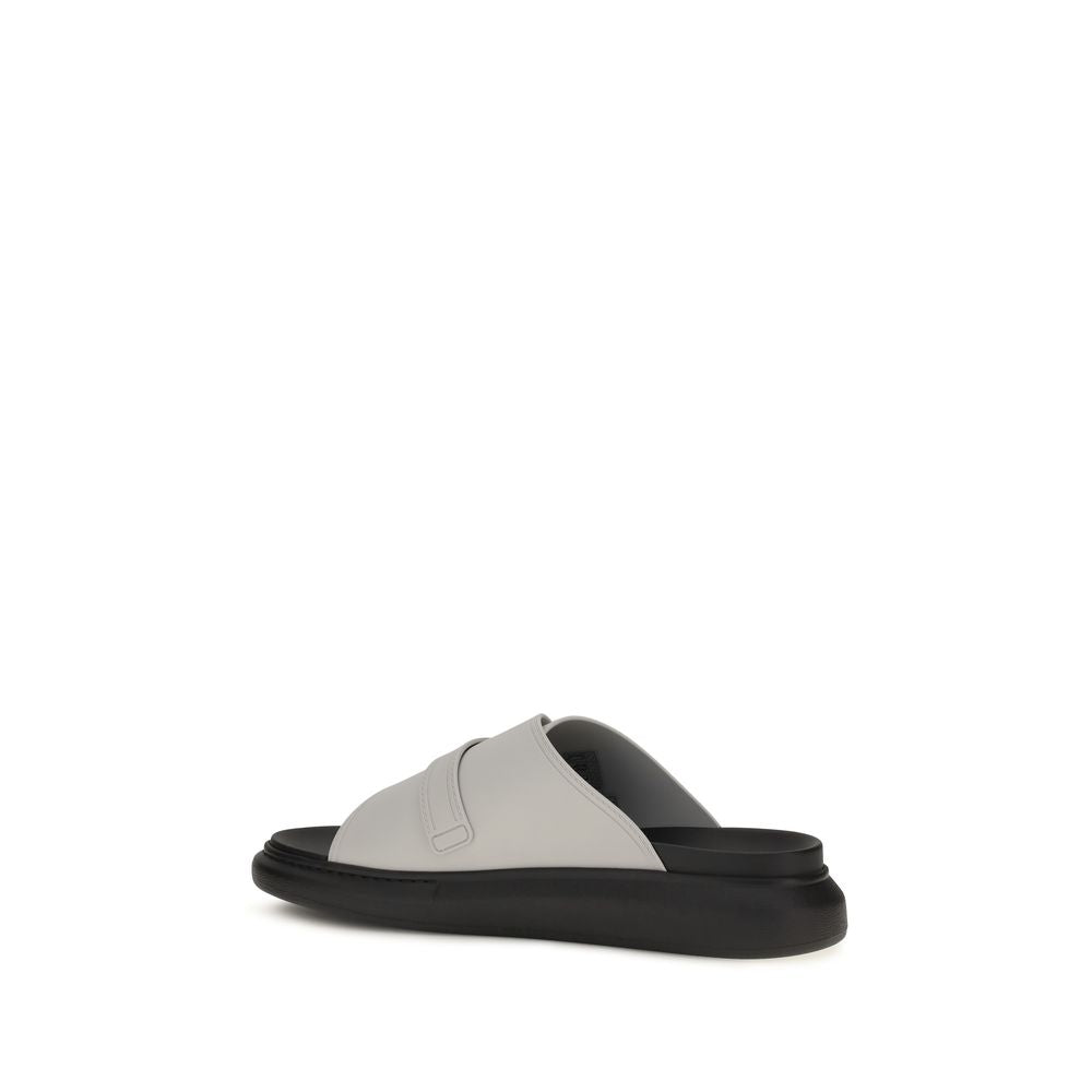 Alexander McQueen Gray Polyurethane Platform Sandals