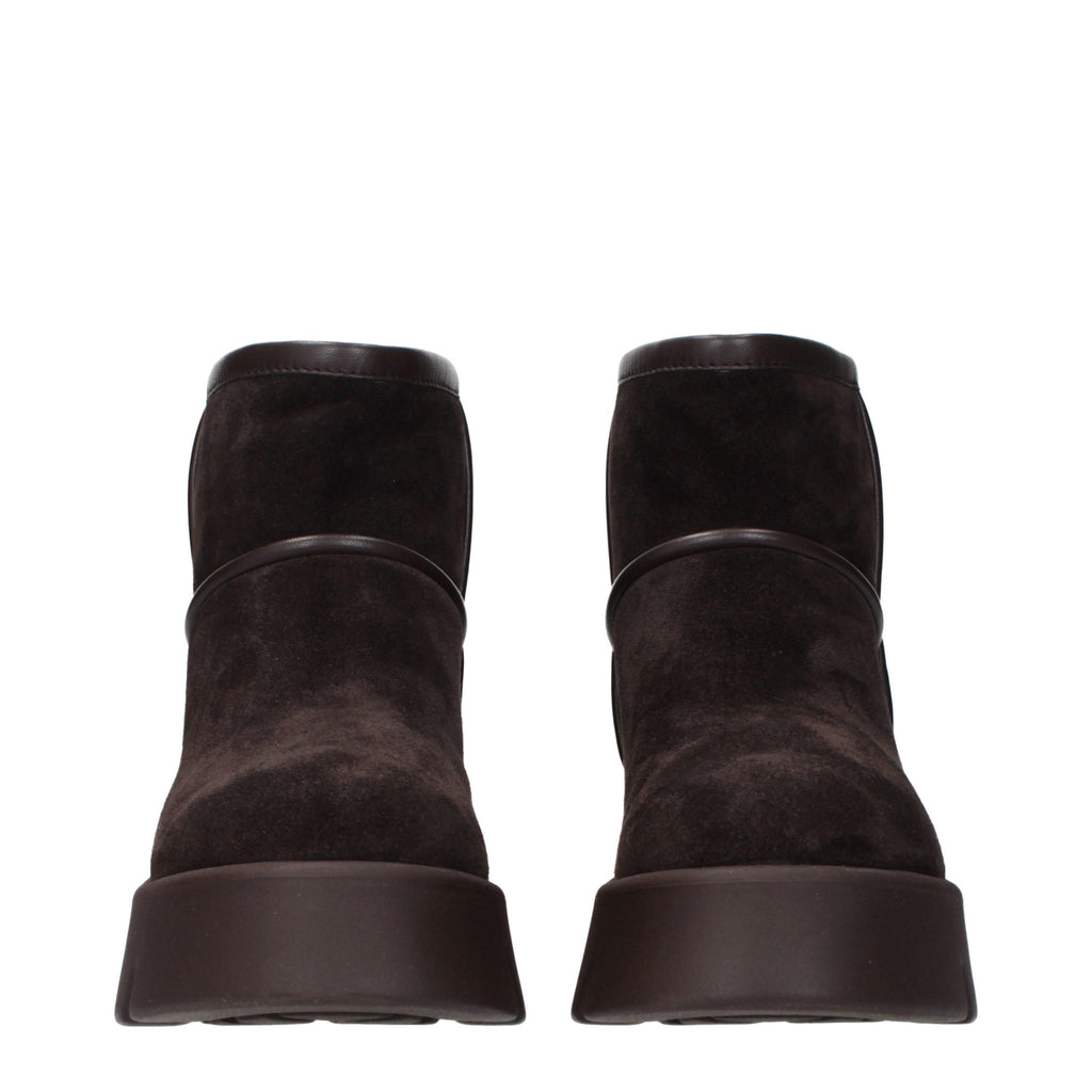 Gianvito Rossi Brown Leather Ankle Boots