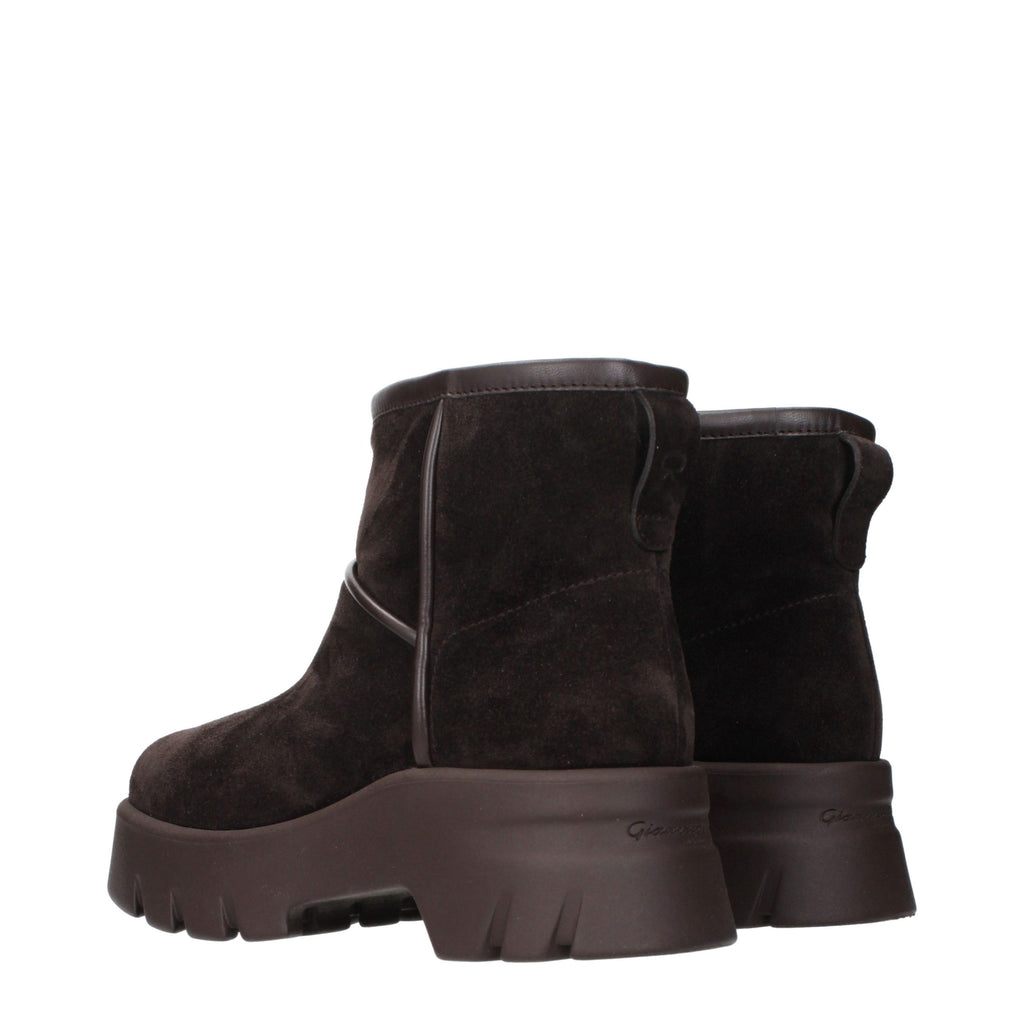 Gianvito Rossi Brown Leather Ankle Boots