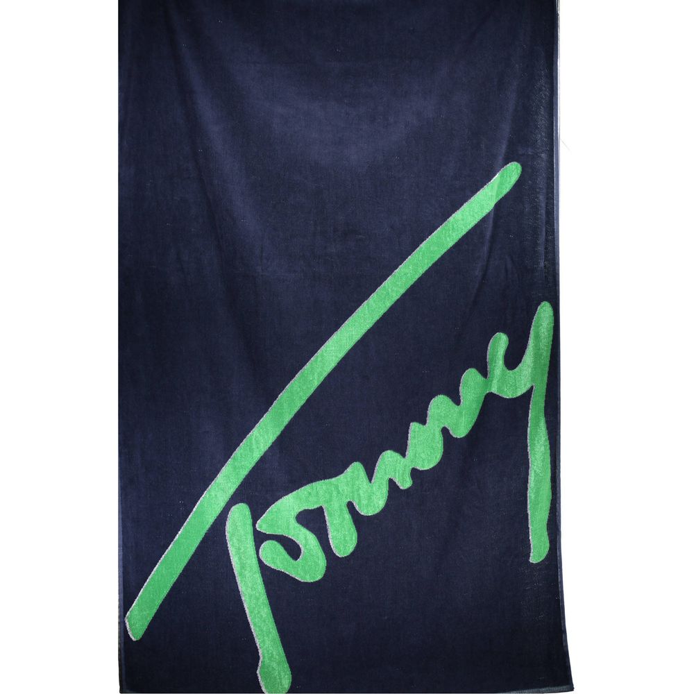 Tommy Hilfiger Blue Cotton Men's Towel