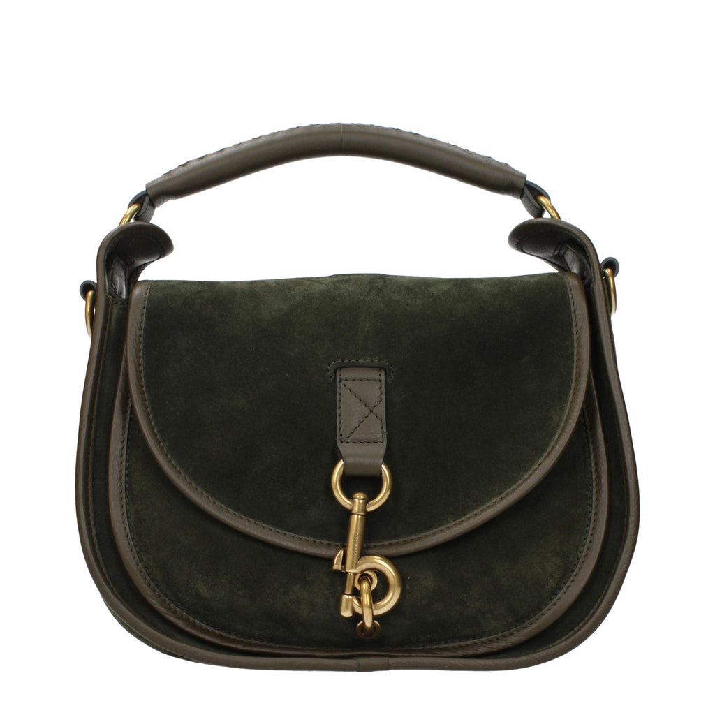 Burberry Green Leather Handbag