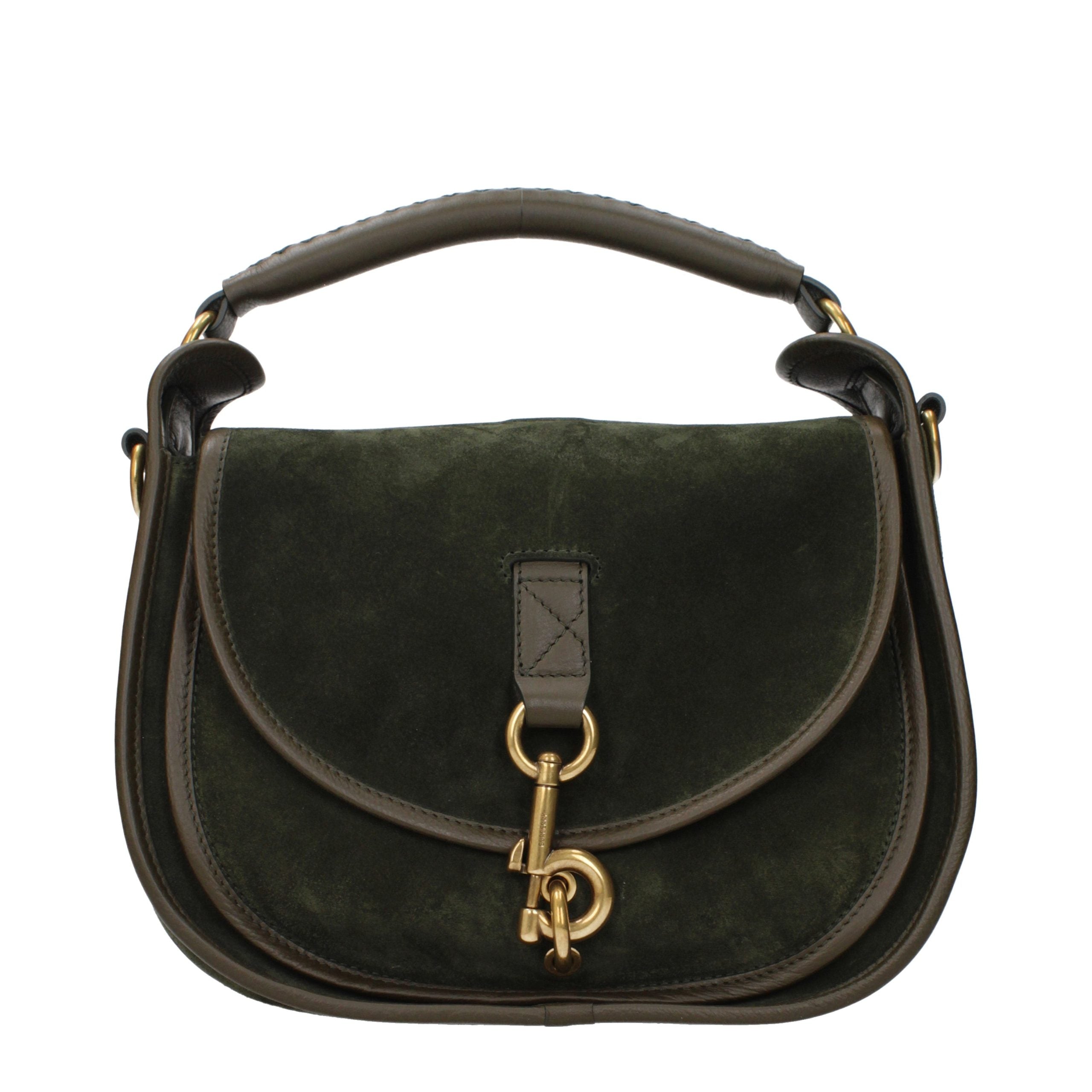 Burberry Green Leather Handbag