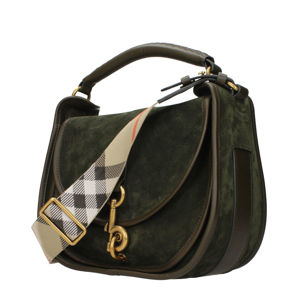 Burberry Green Leather Handbag