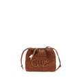 Chloé Brown Raffia Shoulder Bag