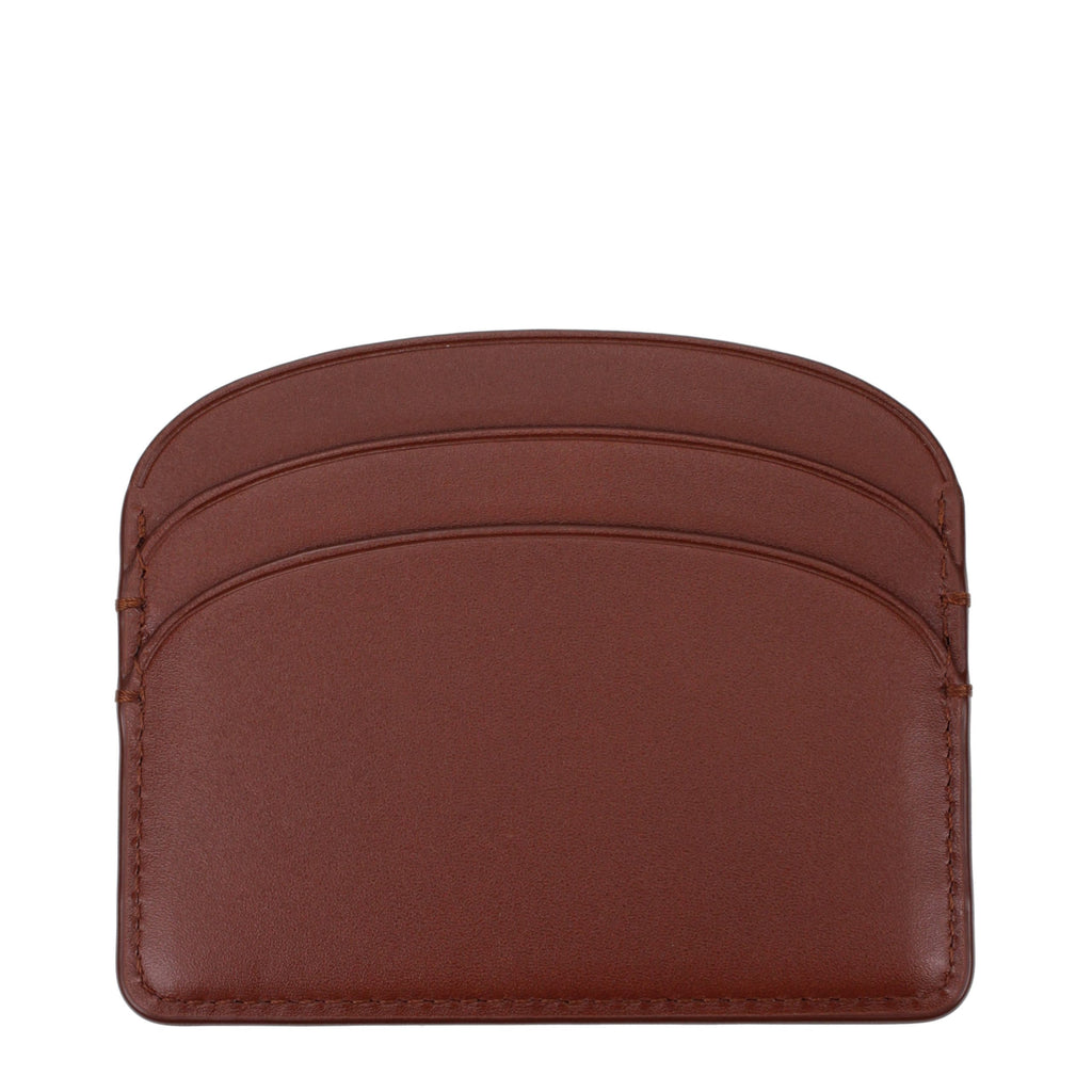 A.P.C. Brown Leather Cardholder