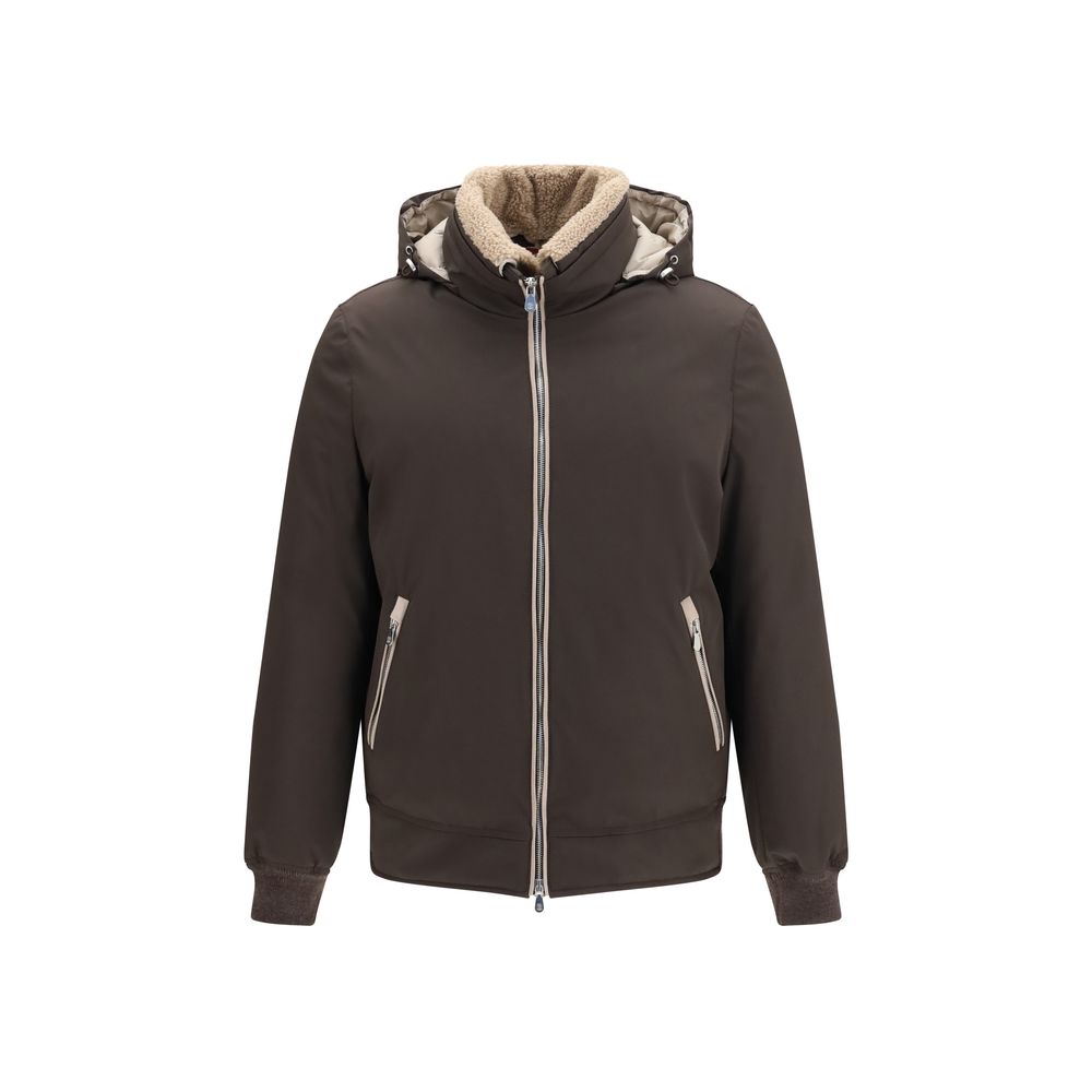 Brunello Cucinelli Brown Polyamide Bomber