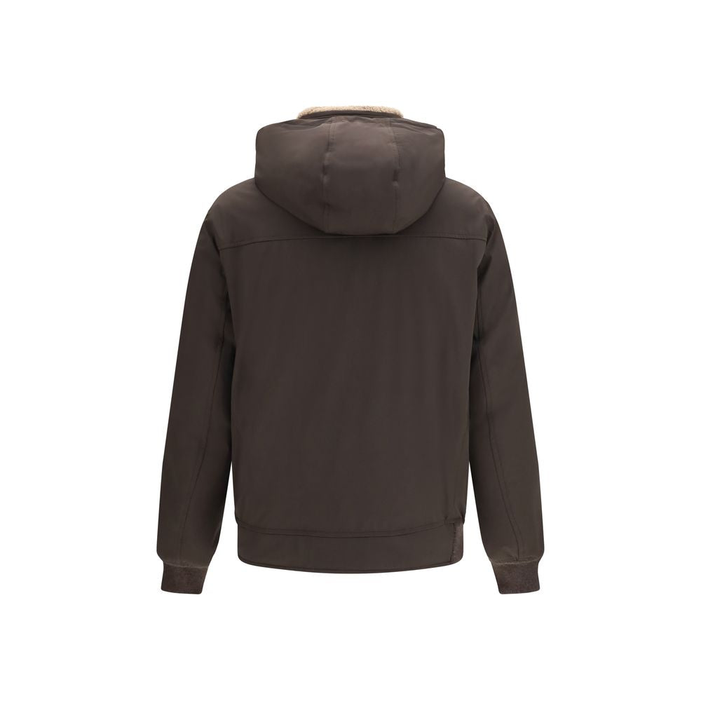 Brunello Cucinelli Brown Polyamide Bomber