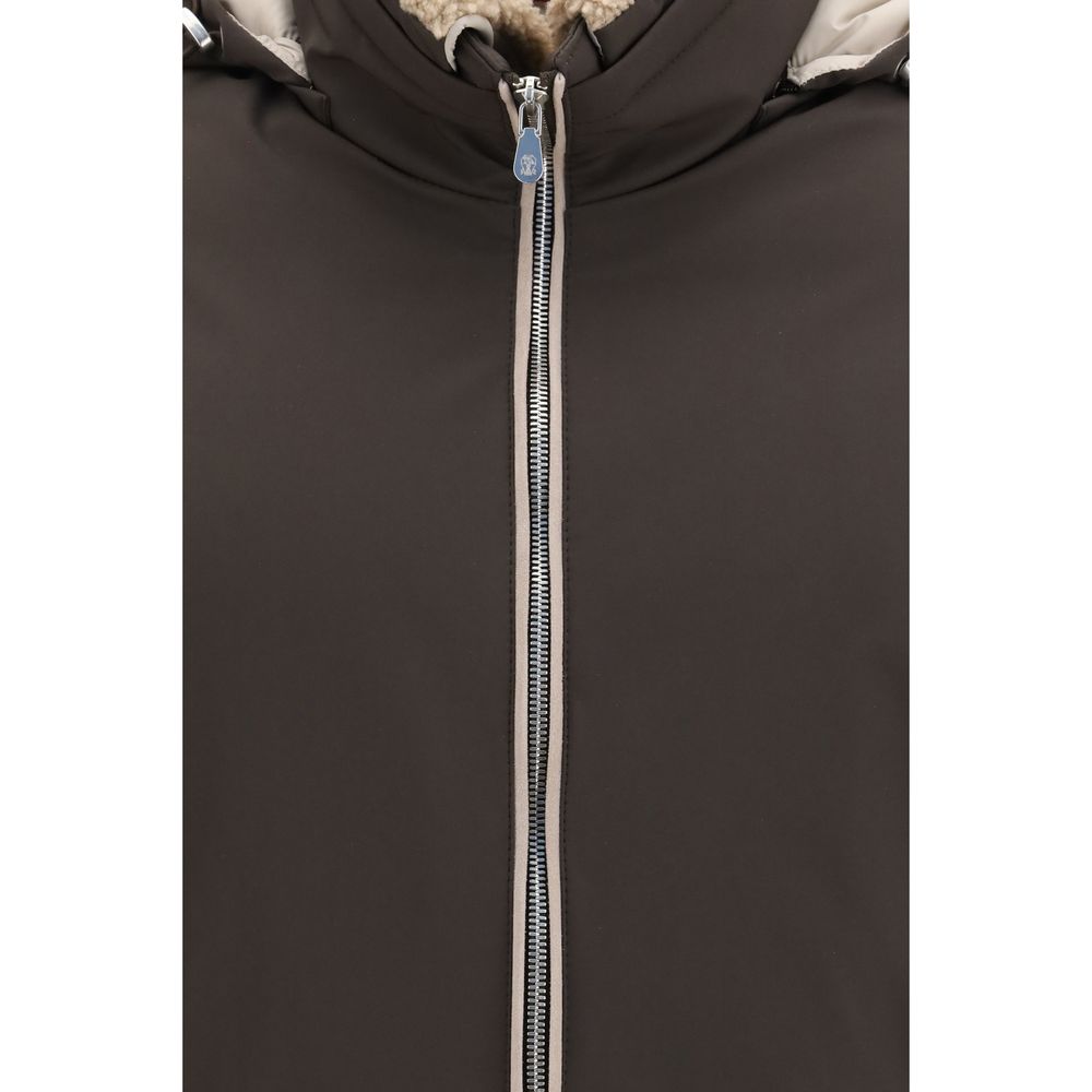 Brunello Cucinelli Brown Polyamide Bomber