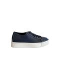 Santoni Blue Leather Women Sneaker