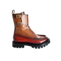 Santoni Red Leather Women Boots