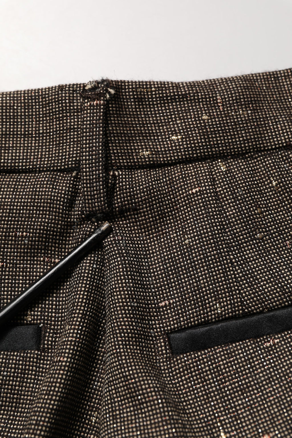 Dolce & Gabbana Dark Brown HighWaist Tapered Trouser Pants
