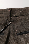 Dolce & Gabbana Dark Brown HighWaist Tapered Trouser Pants