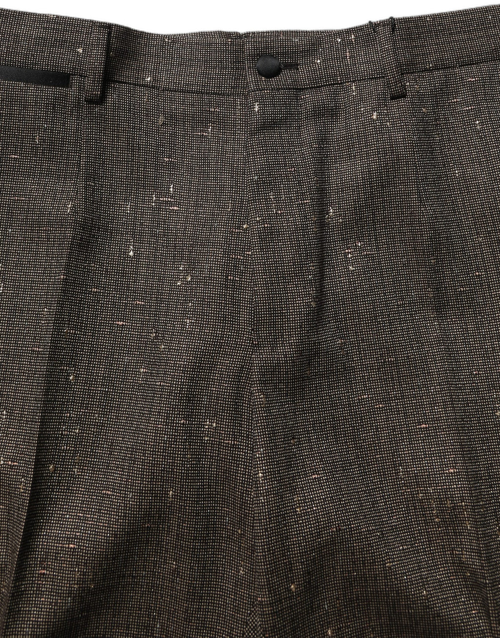 Dolce & Gabbana Dark Brown HighWaist Tapered Trouser Pants