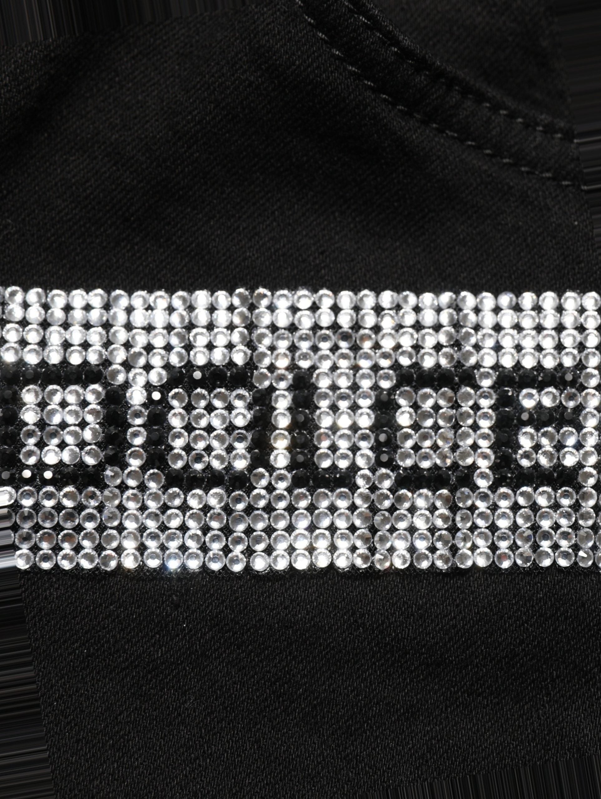 Dolce & Gabbana Black Grace Rhinestone HighWaist Denim Jeans