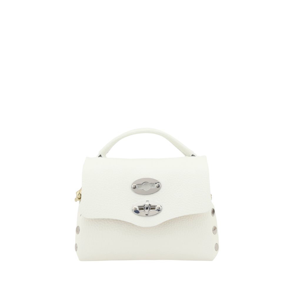Zanellato White Calf Leather Bos Taurus Shoulder Bag