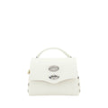 Zanellato White Calf Leather Bos Taurus Shoulder Bag