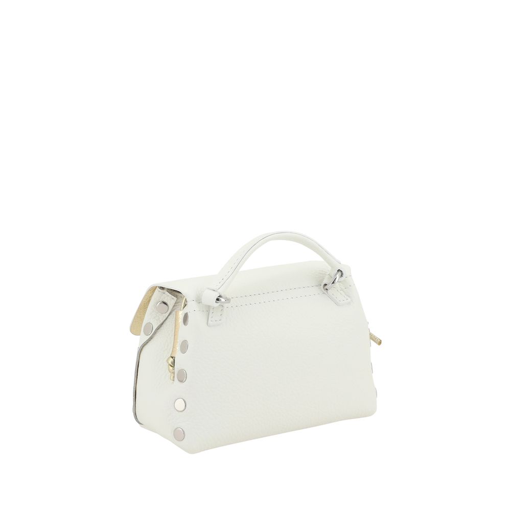 Zanellato White Calf Leather Bos Taurus Shoulder Bag
