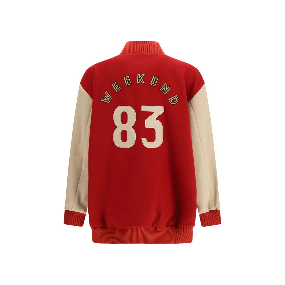 Max Mara Multicolor Wool Oves Aries Bomber
