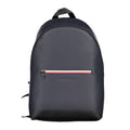 Tommy Hilfiger Blue Polyurethane Men's Backpack with Adjustable Straps