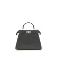 Fendi Gray Calf Leather Bos Taurus Handbag